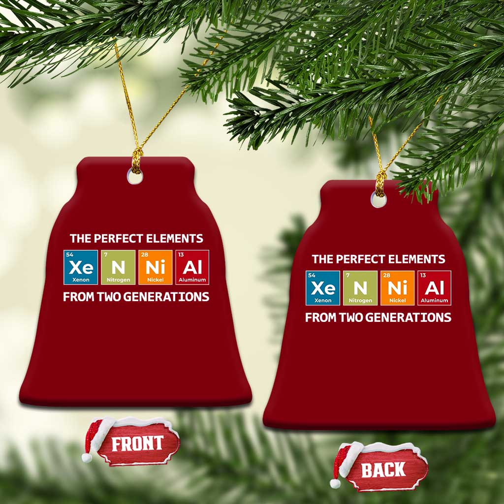 Xennial The Perfect Elements From Two Generations Ceramic Ornament Periodic Table Science Graphic
