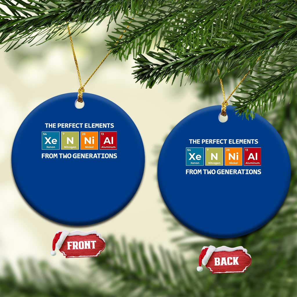 Xennial The Perfect Elements From Two Generations Ceramic Ornament Periodic Table Science Graphic