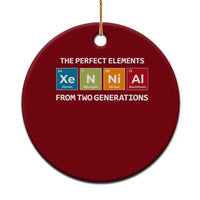 Xennial The Perfect Elements From Two Generations Ceramic Ornament Periodic Table Science Graphic