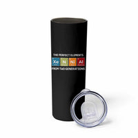 Xennial The Perfect Elements From Two Generations Skinny Tumbler Periodic Table Science Graphic