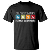 Xennial The Perfect Elements From Two Generations T Shirt Periodic Table Science Graphic