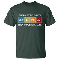 Xennial The Perfect Elements From Two Generations T Shirt Periodic Table Science Graphic