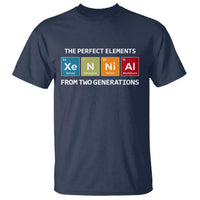 Xennial The Perfect Elements From Two Generations T Shirt Periodic Table Science Graphic