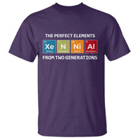 Xennial The Perfect Elements From Two Generations T Shirt Periodic Table Science Graphic
