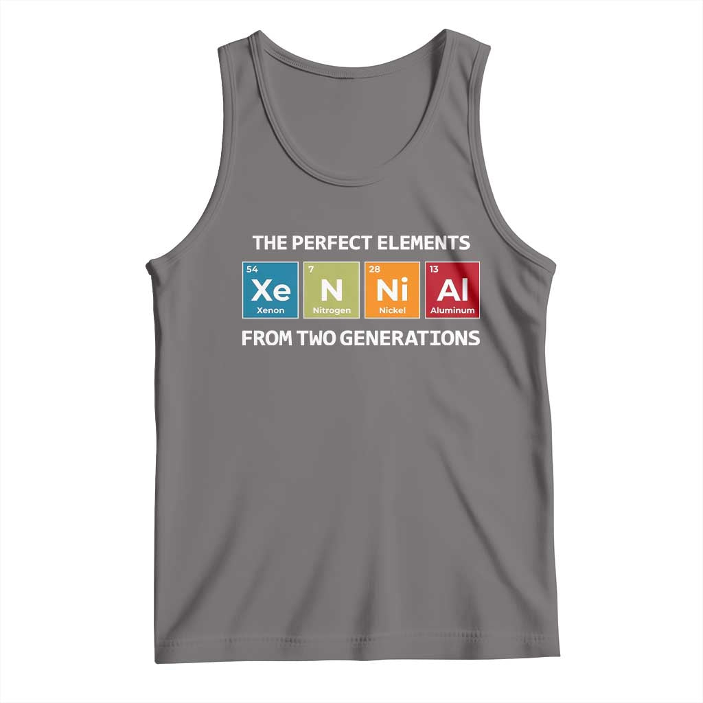 Xennial The Perfect Elements From Two Generations Tank Top Periodic Table Science Graphic