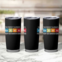 Xennial The Perfect Elements From Two Generations Tumbler Cup Periodic Table Science Graphic