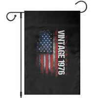 1976 Distressed American Flag Garden Flag Patriotic 50th Birthday Graphic