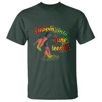 Juneteenth T Shirt Stepping Into Juneteenth African American Black History - Wonder Print Shop