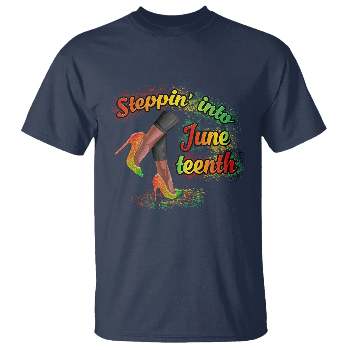 Juneteenth T Shirt Stepping Into Juneteenth African American Black History - Wonder Print Shop