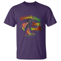 Juneteenth T Shirt Stepping Into Juneteenth African American Black History - Wonder Print Shop