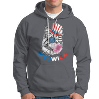 American Cat Hoodie Patriotic Cat Meowica Bubblegum 4th of July Funny Cat Lover - Wonder Print Shop