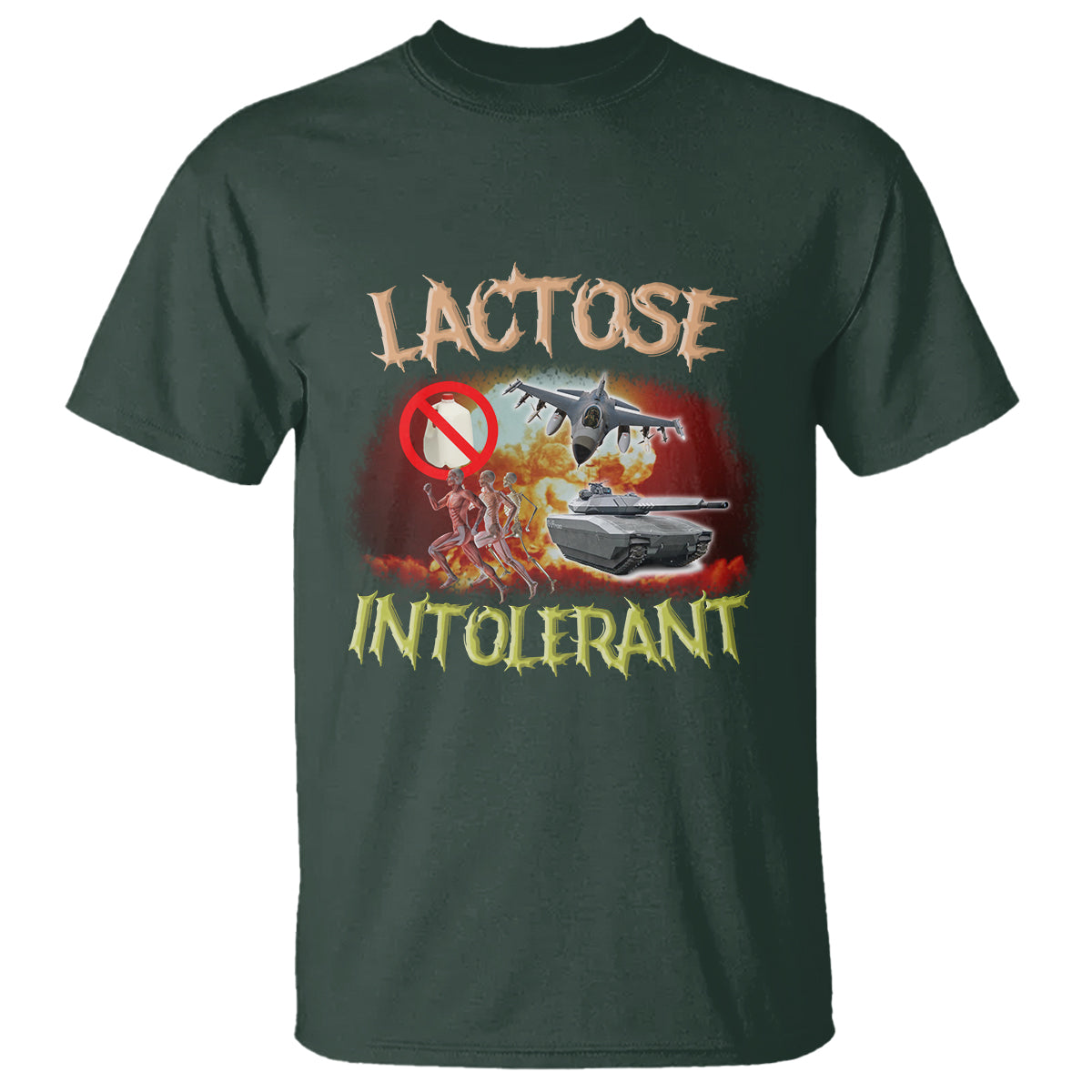 Lactose Allergy T Shirt Lactose Intolerant Funny Meme Ironic Cringe Meme - Wonder Print Shop