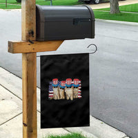 Cool American Patrotic Cats Garden Flag Funny 4th of July US Flag Pet Lover