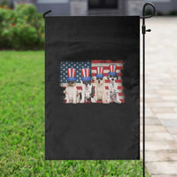 Cool American Patriotic Dogs Garden Flag Funny 4th of July US Flag Pet Lover