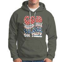 God Blessing Hoodie God Shed His Grace On Thee Amercan Flag - Wonder Print Shop