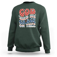 God Blessing Sweatshirt God Shed His Grace On Thee Amercan Flag - Wonder Print Shop