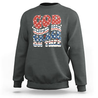 God Blessing Sweatshirt God Shed His Grace On Thee Amercan Flag - Wonder Print Shop
