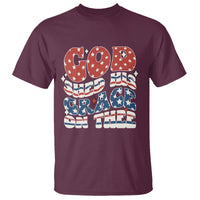 God Blessing T Shirt God Shed His Grace On Thee Amercan Flag - Wonder Print Shop