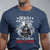 Veteran T Shirt Death Smiles At Us All Only The Veterans Smile Back American Flag Cover Skeleton - Wonder Print Shop