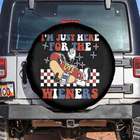 Funny 4th of July USA Party Spare Tire Cover I'm Just Here For The Wieners Hot Dog Lover