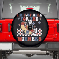 Funny 4th of July USA Party Spare Tire Cover I'm Just Here For The Wieners Hot Dog Lover