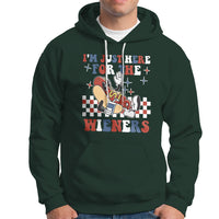 USA Party Hoodie Hot Dog I'm Just Here For The Wieners 4Th Of July - Wonder Print Shop