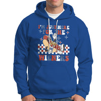 USA Party Hoodie Hot Dog I'm Just Here For The Wieners 4Th Of July - Wonder Print Shop