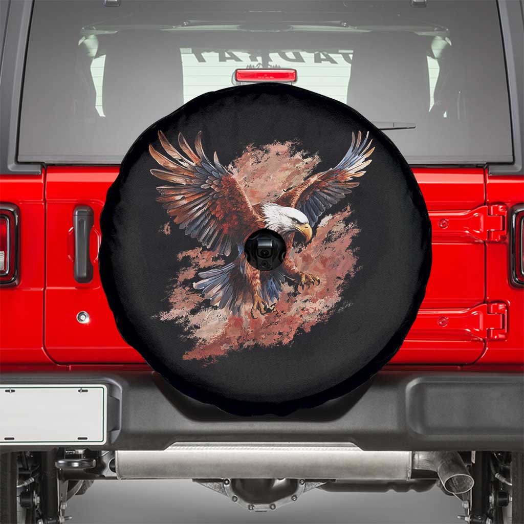 American Bald Eagle Spare Tire Cover Proud Patriotic US Pride 4th Of July
