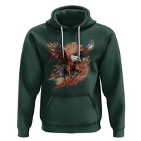 American Bald Eagle Hoodie Proud Patriotic US Pride 4th Of July - Wonder Print Shop