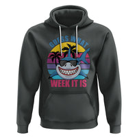 Shark Week Hoodie Guess What Week It Is Funny Shark Lover Summer Beach Retro - Wonder Print Shop