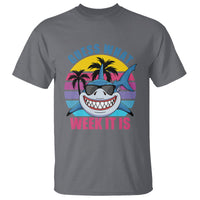 Shark Week T Shirt Guess What Week It Is Funny Shark Lover Summer Beach Retro - Wonder Print Shop