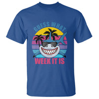 Shark Week T Shirt Guess What Week It Is Funny Shark Lover Summer Beach Retro - Wonder Print Shop