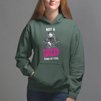 Armed Girl Hoodie Not A Pepper Spray Kind Of Girl American Flag Combat Boots - Wonder Print Shop