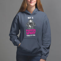Armed Girl Hoodie Not A Pepper Spray Kind Of Girl American Flag Combat Boots - Wonder Print Shop