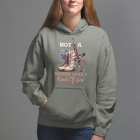 Female Veteran Hoodie Not A Pepper Spray Kind Of Girl American Flag Combat Boots - Wonder Print Shop