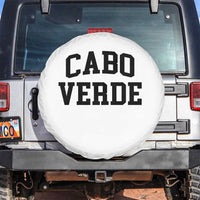 Cabo Verde Returns Home National Pride Varsity Style Spare Tire Cover Cape Verde Minimalist Text Graphic