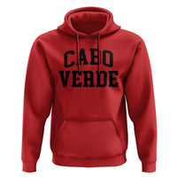 Cabo Verde Returns Home National Pride Varsity Style Hoodie Cape Verde Minimalist Text Graphic