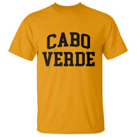Cabo Verde Returns Home National Pride Varsity Style T Shirt Cape Verde Minimalist Text Graphic