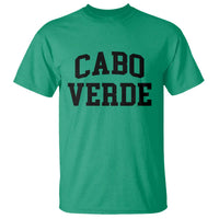 Cabo Verde Returns Home National Pride Varsity Style T Shirt Cape Verde Minimalist Text Graphic