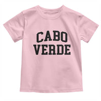 Cabo Verde Returns Home National Pride Varsity Style Toddler T Shirt Cape Verde Minimalist Text Graphic