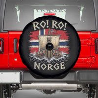 Retro Norge Viking Longship Ro Ro Spare Tire Cover Patriotic Norge Norwegian Flag Funny Rowing Support