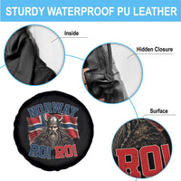 Fierce Norway Viking Warrior Ro Ro Spare Tire Cover Patriotic Norge Norwegian Flag Funny Rowing Support