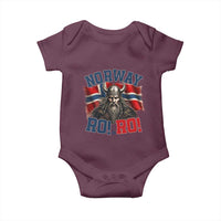 Fierce Norway Viking Warrior Ro Ro Baby Onesie Patriotic Norge Norwegian Flag Funny Rowing Support