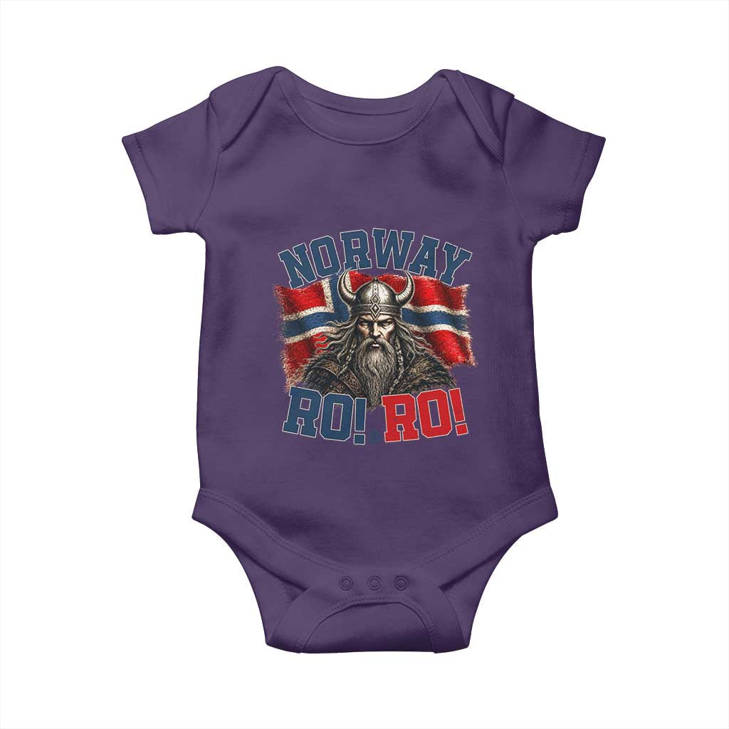 Fierce Norway Viking Warrior Ro Ro Baby Onesie Patriotic Norge Norwegian Flag Funny Rowing Support