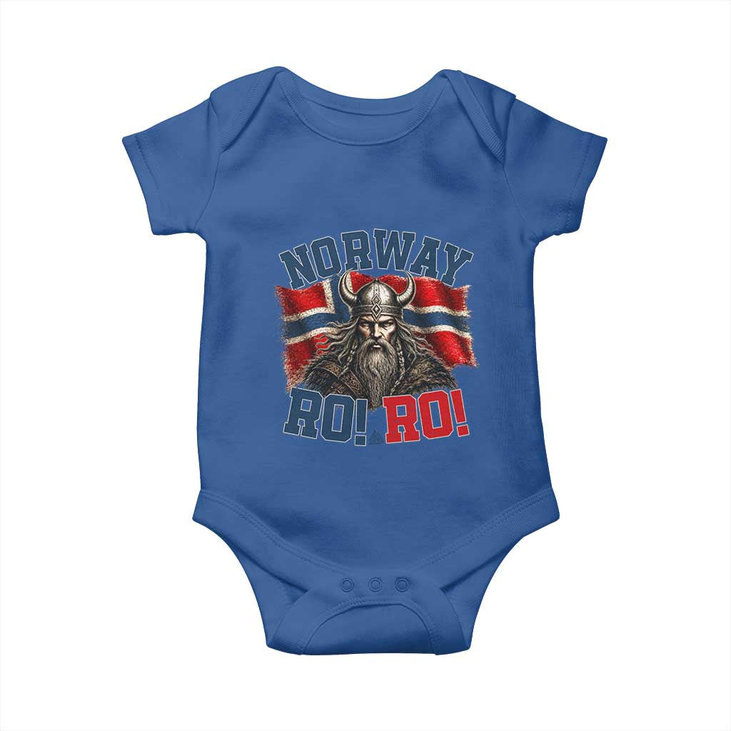 Fierce Norway Viking Warrior Ro Ro Baby Onesie Patriotic Norge Norwegian Flag Funny Rowing Support