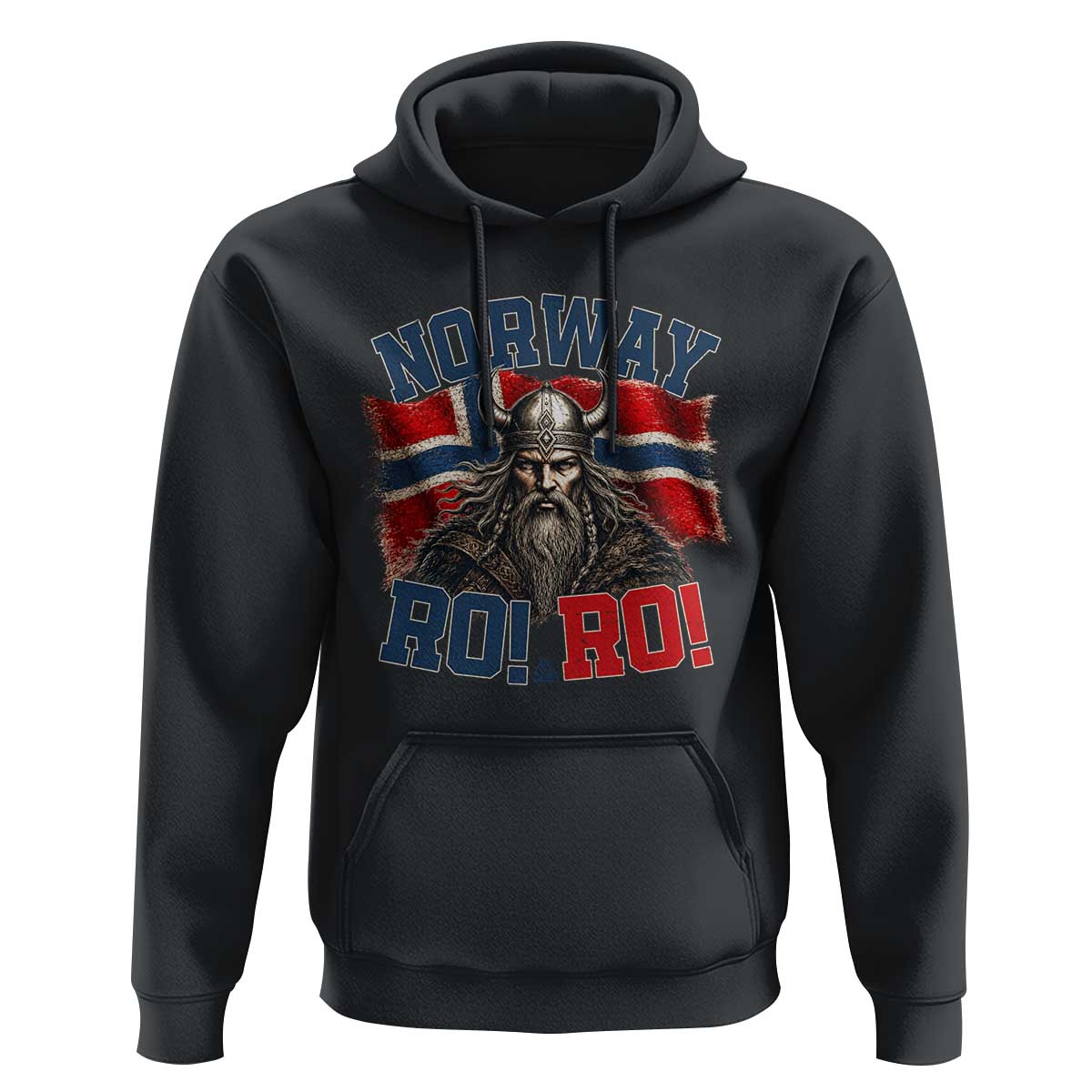 Fierce Norway Viking Warrior Ro Ro Hoodie Patriotic Norge Norwegian Flag Funny Rowing Support