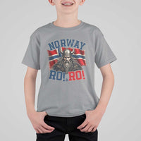 Fierce Norway Viking Warrior Ro Ro T Shirt For Kid Patriotic Norge Norwegian Flag Funny Rowing Support