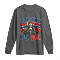Fierce Norway Viking Warrior Ro Ro Long Sleeve Shirt Patriotic Norge Norwegian Flag Funny Rowing Support