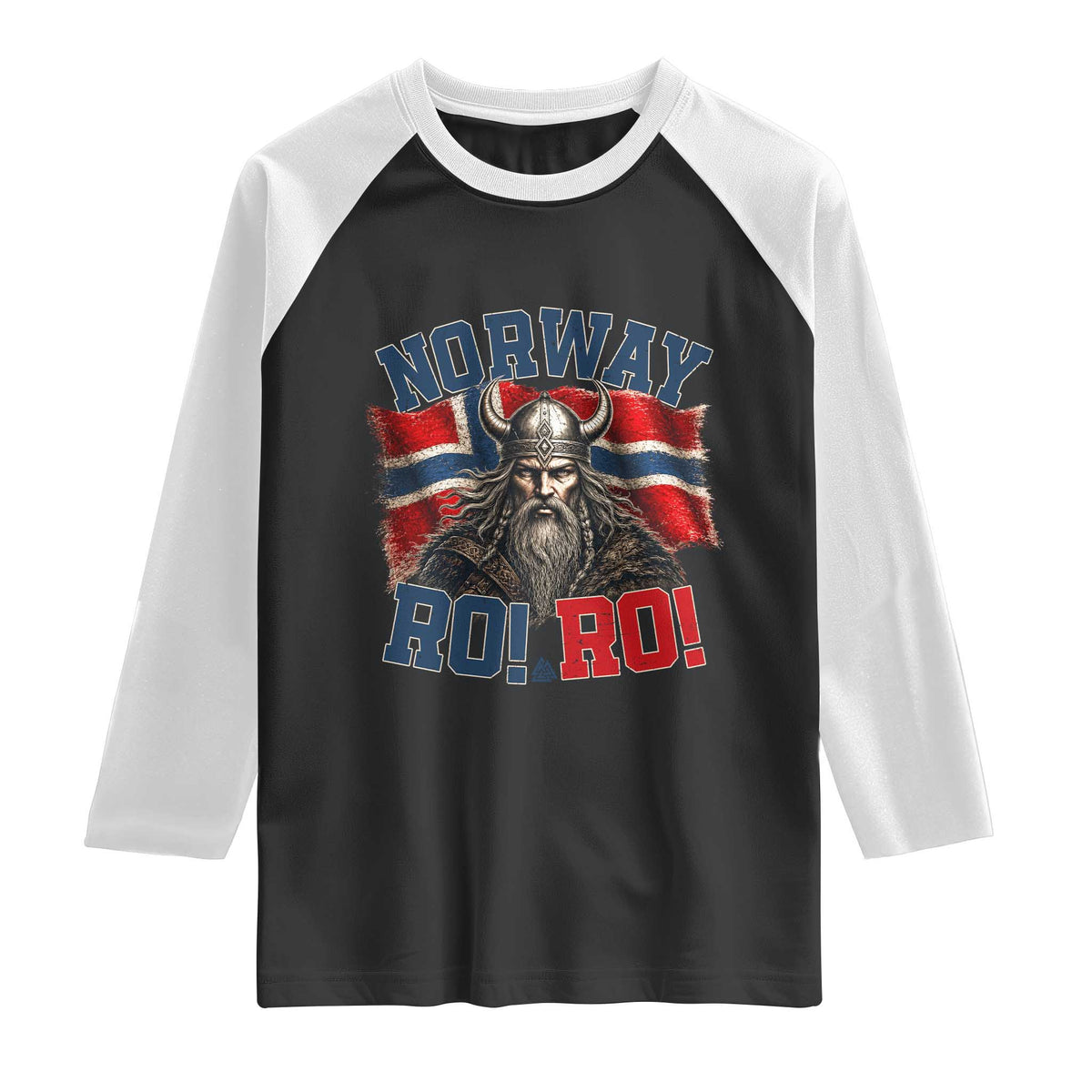 Fierce Norway Viking Warrior Ro Ro Raglan Shirt Patriotic Norge Norwegian Flag Funny Rowing Support