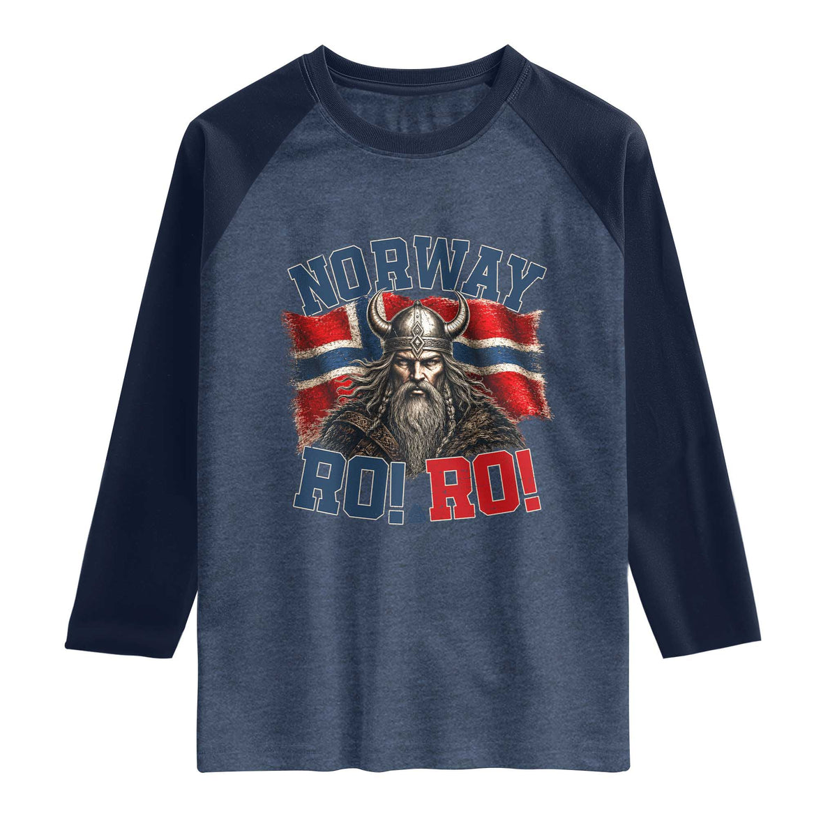 Fierce Norway Viking Warrior Ro Ro Raglan Shirt Patriotic Norge Norwegian Flag Funny Rowing Support